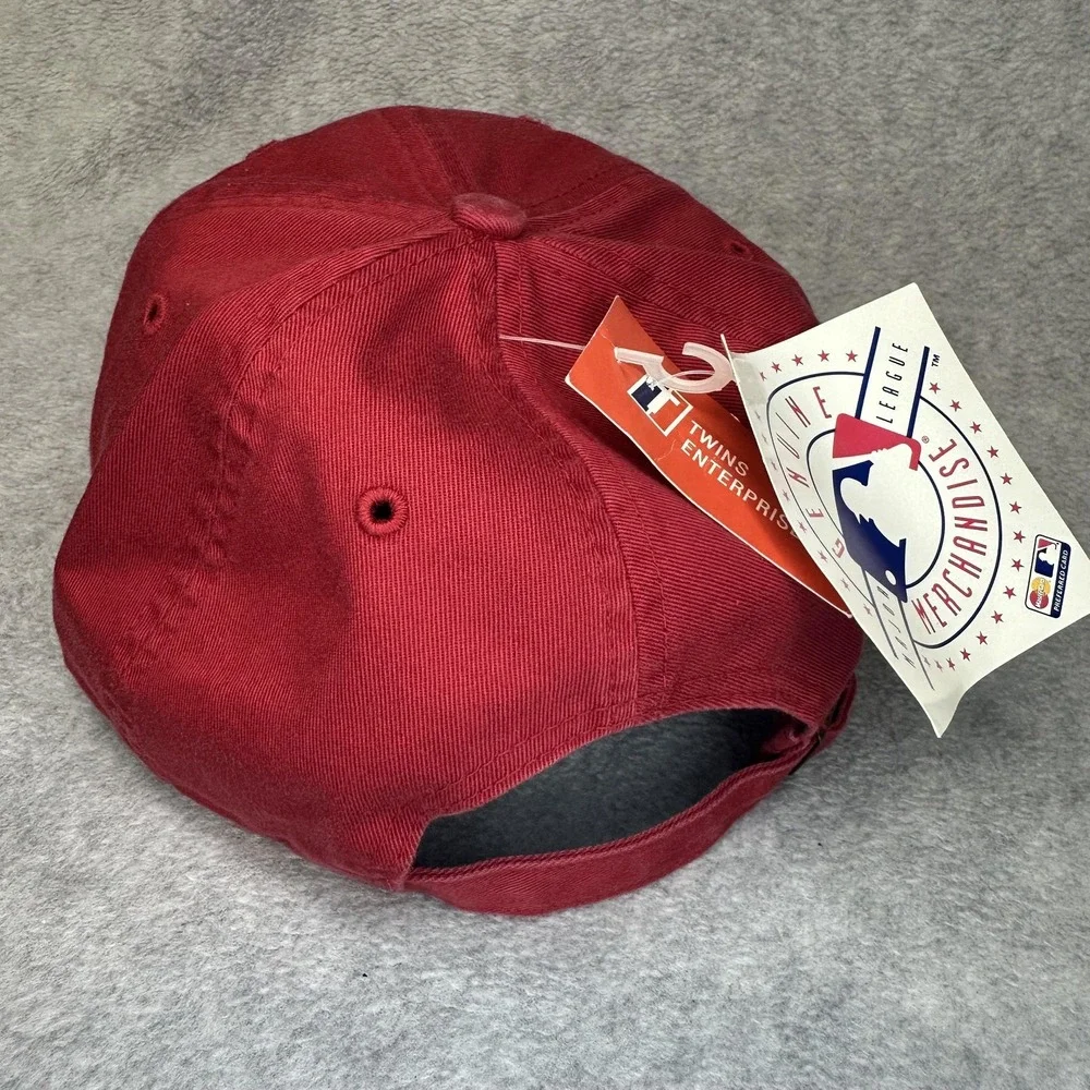 Washington Nationals Hat Cap Strap‎ Back Mens One Size Red MLB Baseball Dad Hat